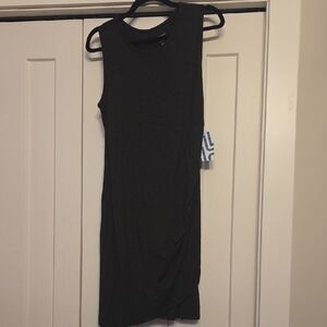 NWT Market & Spruce Sleeveless Dress - Dark Grey/Black